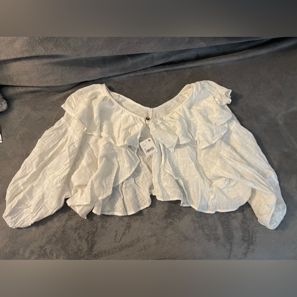 NWT Free People White Top • Size Small - Picture 7 of 7